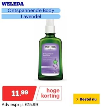 Promotions Weleda ontspannende body lavendel - Weleda - Valide de 06/05/2024 à 12/05/2024 chez Bol.com
