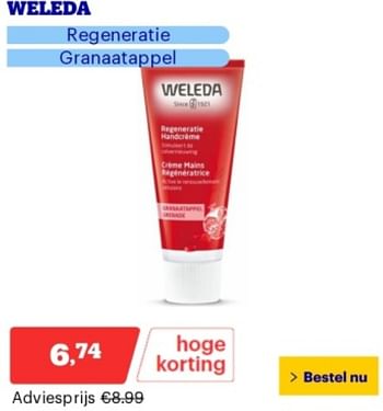 Promoties Weleda regeneratie granaatappel - Weleda - Geldig van 06/05/2024 tot 12/05/2024 bij Bol.com