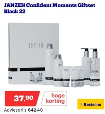 Promoties Janzen confident moments giftset black 22 - Janzen - Geldig van 06/05/2024 tot 12/05/2024 bij Bol.com