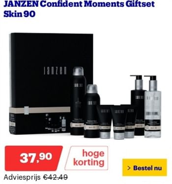 Promoties Janzen confident moments giftset skin90 - Janzen - Geldig van 06/05/2024 tot 12/05/2024 bij Bol.com