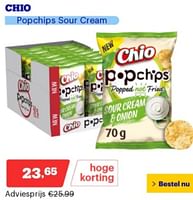 Promoties Chio popchips sour cream - Chio - Geldig van 06/05/2024 tot 12/05/2024 bij Bol.com