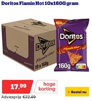 Promoties Doritos flamin hot - Doritos - Geldig van 06/05/2024 tot 12/05/2024 bij Bol.com