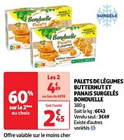 Promoties Palets de légumes butternut et panais surgelés bonduelle - Bonduelle - Geldig van 07/05/2024 tot 13/05/2024 bij Auchan