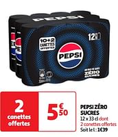 Promoties Pepsi zéro sucres - Pepsi - Geldig van 07/05/2024 tot 13/05/2024 bij Auchan