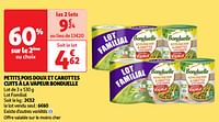 Promoties Petits pois doux et carottes cuits à la vapeur bonduelle - Bonduelle - Geldig van 07/05/2024 tot 13/05/2024 bij Auchan