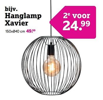 Promoties Hanglamp xavier - Huismerk - Leen Bakker - Geldig van 06/05/2024 tot 12/05/2024 bij Leen Bakker