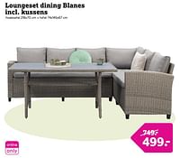 Loungeset dining blanes incl. kussens-Huismerk - Leen Bakker