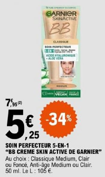 Promotions Soin perfecteur 5 en 1 b creme skin active de garnier - Garnier - Valide de 07/05/2024 à 18/05/2024 chez E.Leclerc