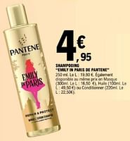 Promotions Shampooing emily in paris de pantene - Pantene - Valide de 07/05/2024 à 18/05/2024 chez E.Leclerc