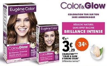 Promoties Coloration color + glow d`eugene color - Eugène Color - Geldig van 07/05/2024 tot 18/05/2024 bij E.Leclerc