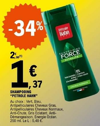 Promotions Shampooing petrole hahn - Pétrole Hahn - Valide de 07/05/2024 à 18/05/2024 chez E.Leclerc