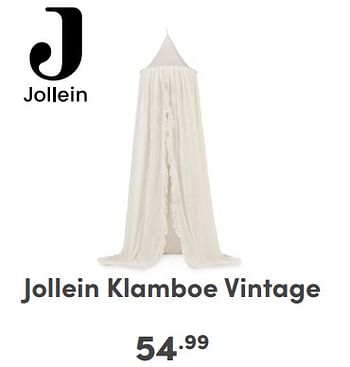 Promoties Jollein klamboe vintage - Jollein - Geldig van 07/05/2024 tot 18/05/2024 bij Baby & Tiener Megastore