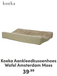 Koeka aankleedkussenhoes wafel amsterdam moss-Koeka
