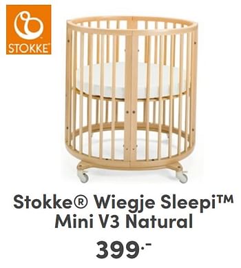 Promotions Stokke wiegje sleepi mini v3 natural - Stokke - Valide de 07/05/2024 à 18/05/2024 chez Baby & Tiener Megastore