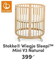 Promoties Stokke wiegje sleepi mini v3 natural - Stokke - Geldig van 07/05/2024 tot 18/05/2024 bij Baby & Tiener Megastore