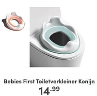 Promoties Bebies first toiletverkleiner konijn - bebiesfirst - Geldig van 07/05/2024 tot 18/05/2024 bij Baby & Tiener Megastore