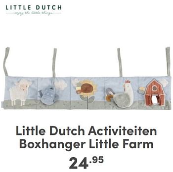 Promoties Little dutch activiteiten boxhanger little farm - Little Dutch - Geldig van 07/05/2024 tot 18/05/2024 bij Baby & Tiener Megastore