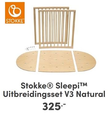 Promotions Stokke sleepi uitbreidingsset v3 natural - Stokke - Valide de 07/05/2024 à 18/05/2024 chez Baby & Tiener Megastore