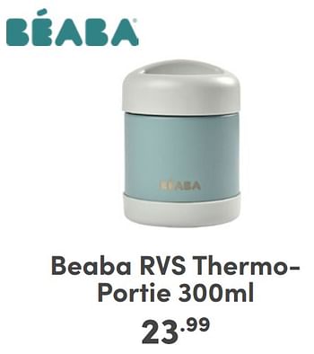 Promoties Beaba rvs thermoportie - Beaba - Geldig van 07/05/2024 tot 18/05/2024 bij Baby & Tiener Megastore