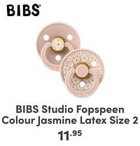 Bibs studio fopspeen colour jasmine latex size 2-Bibs