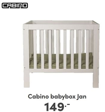 Promoties Cabino babybox jan - Cabino - Geldig van 07/05/2024 tot 18/05/2024 bij Baby & Tiener Megastore