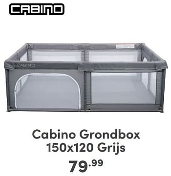 Promoties Cabino grondbox grijs - Cabino - Geldig van 07/05/2024 tot 18/05/2024 bij Baby & Tiener Megastore