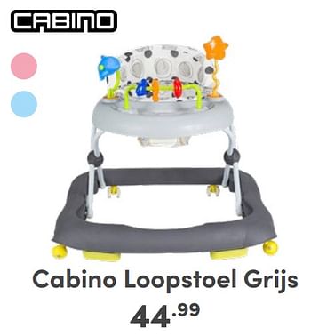 Promoties Cabino loopstoel grijs - Cabino - Geldig van 07/05/2024 tot 18/05/2024 bij Baby & Tiener Megastore