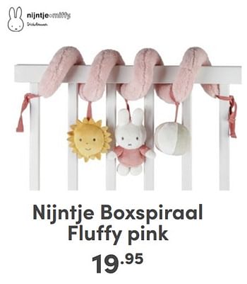 Promoties Nijntje boxspiraal fluffy pink - Nijntje - Geldig van 07/05/2024 tot 18/05/2024 bij Baby & Tiener Megastore