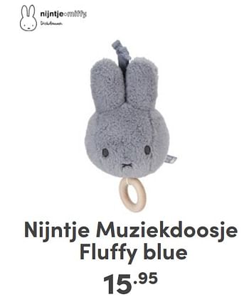 Promoties Nijntje muziekdoosje fluffy blue - Nijntje - Geldig van 07/05/2024 tot 18/05/2024 bij Baby & Tiener Megastore