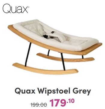 Promoties Quax wipstoel grey - Quax - Geldig van 07/05/2024 tot 18/05/2024 bij Baby & Tiener Megastore