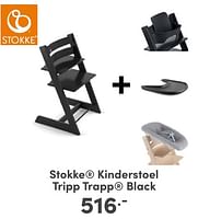 Promoties Stokke kinderstoel tripp trapp black - Stokke - Geldig van 07/05/2024 tot 18/05/2024 bij Baby & Tiener Megastore