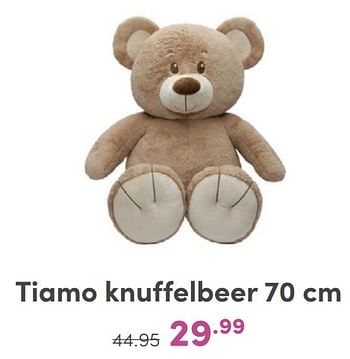 Promotions Tiamo knuffelbeer - Tiamo - Valide de 07/05/2024 à 18/05/2024 chez Baby & Tiener Megastore
