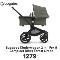 Bugaboo kinderwagen 2 in 1 fox 5 compleet black forest green-Bugaboo