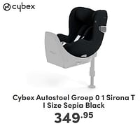 Cybex autostoel groep 0 1 sirona t size sepia black-Cybex