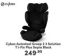 Cybex autostoel groep 2 3 solution t i-fix plus sepia black-Cybex