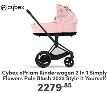 Promoties Cybex epriam kinderwagen 2 in 1 simply flowers pale blush 2022 style it yourself - Cybex - Geldig van 07/05/2024 tot 18/05/2024 bij Baby & Tiener Megastore