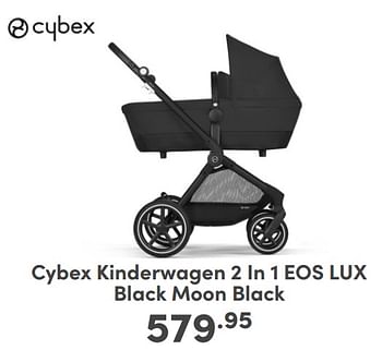 Promotions Cybex kinderwagen 2 in 1 eos lux black moon black - Cybex - Valide de 07/05/2024 à 18/05/2024 chez Baby & Tiener Megastore
