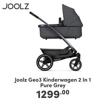 Promoties Joolz geo3 kinderwagen 2 in 1 pure grey - Joolz - Geldig van 07/05/2024 tot 18/05/2024 bij Baby & Tiener Megastore