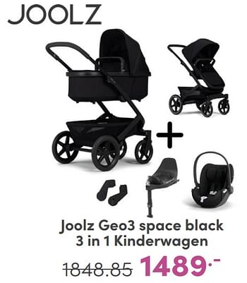 Promoties Joolz geo3 space black 3 in 1 kinderwagen - Joolz - Geldig van 07/05/2024 tot 18/05/2024 bij Baby & Tiener Megastore