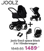 Promoties Joolz geo3 space black 3 in 1 kinderwagen - Joolz - Geldig van 07/05/2024 tot 18/05/2024 bij Baby & Tiener Megastore