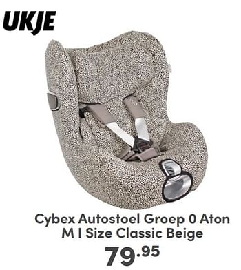 Promoties Cybex autostoel groep 0 aton m size classic beige - Huismerk - Baby & Tiener Megastore - Geldig van 07/05/2024 tot 18/05/2024 bij Baby & Tiener Megastore