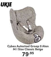 Promoties Cybex autostoel groep 0 aton m size classic beige - Huismerk - Baby & Tiener Megastore - Geldig van 07/05/2024 tot 18/05/2024 bij Baby & Tiener Megastore