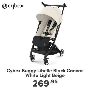 Promoties Cybex buggy libelle black canvas white light beige - Cybex - Geldig van 07/05/2024 tot 18/05/2024 bij Baby & Tiener Megastore