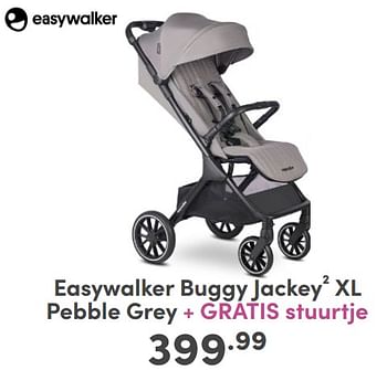 Promoties Easywalker buggy jackey² xl pebble grey - Easywalker - Geldig van 07/05/2024 tot 18/05/2024 bij Baby & Tiener Megastore