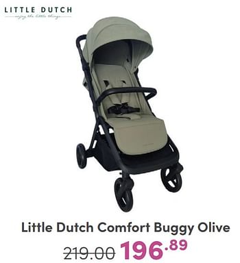 Promotions Little dutch comfort buggy olive - Little Dutch - Valide de 07/05/2024 à 18/05/2024 chez Baby & Tiener Megastore