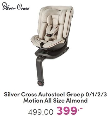 Promoties Silver cross autostoel groep 0 1 2 3 motion all size almond - Silver Cross - Geldig van 07/05/2024 tot 18/05/2024 bij Baby & Tiener Megastore