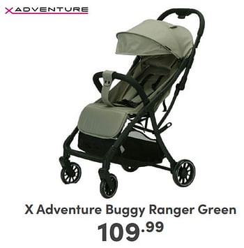Promoties X adventure buggy ranger green - Xadventure - Geldig van 07/05/2024 tot 18/05/2024 bij Baby & Tiener Megastore