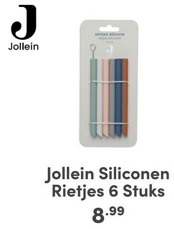 Promoties Jollein siliconen rietjes - Jollein - Geldig van 07/05/2024 tot 18/05/2024 bij Baby & Tiener Megastore