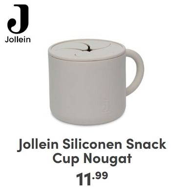 Promoties Jollein siliconen snack cup nougat - Jollein - Geldig van 07/05/2024 tot 18/05/2024 bij Baby & Tiener Megastore