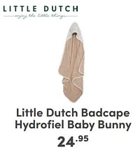 Little dutch badcape hydrofiel baby bunny-Little Dutch